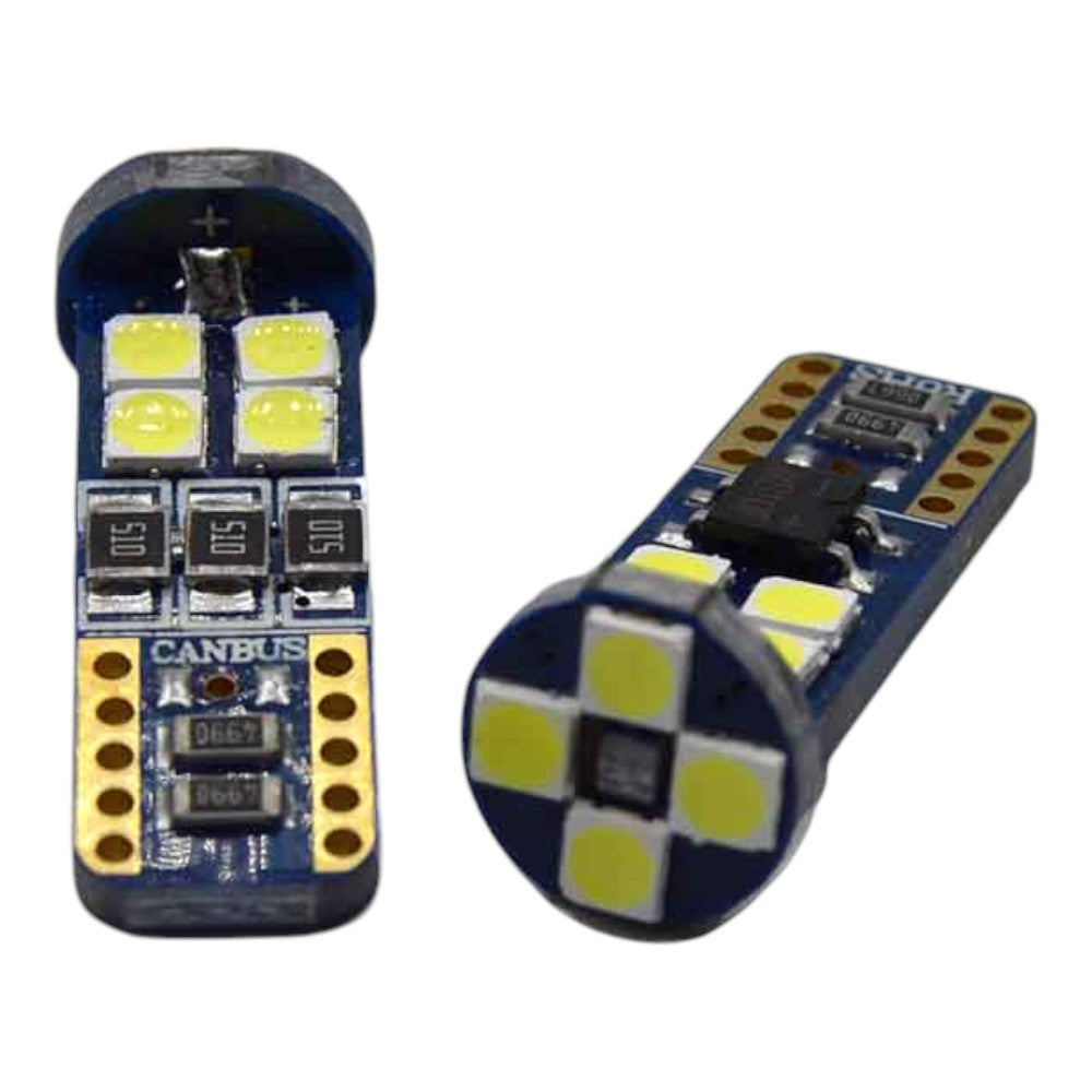 Set 2 x Becuri auto LED CBT 507, canbus, 12SMD, 6500K, W5W/T10