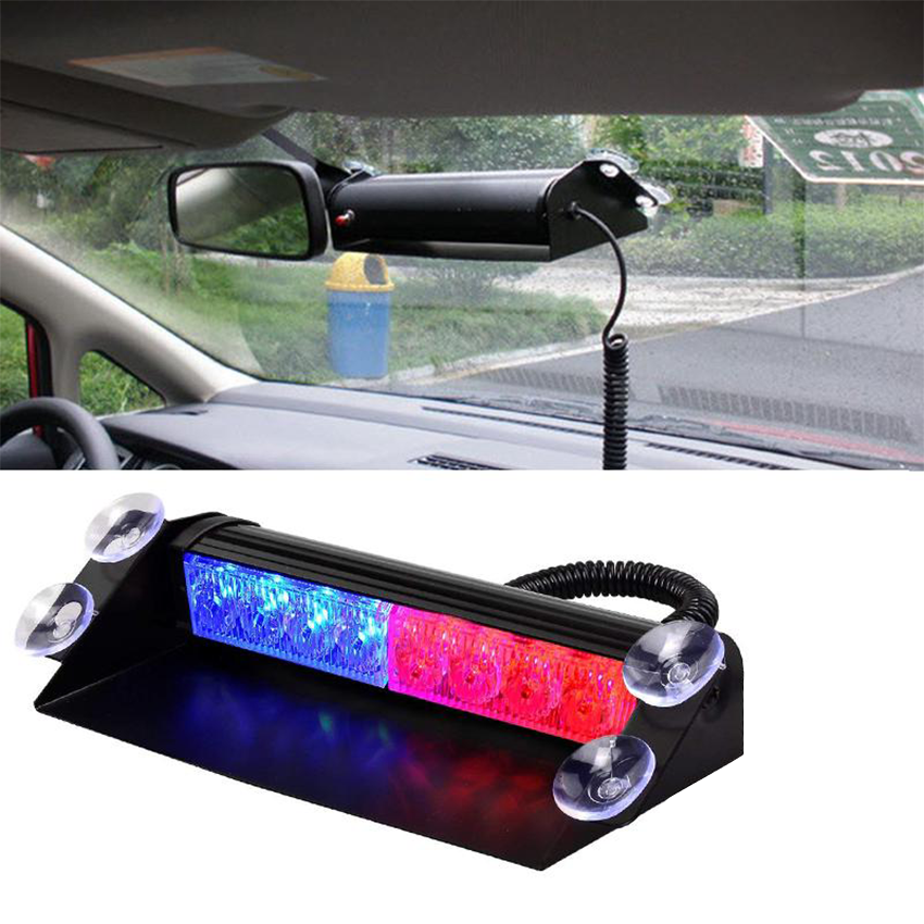 Lampa HB 803C LED stroboscop, montaj parbriz, 8W