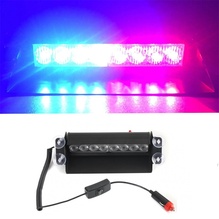 Lampa HB 803C LED stroboscop, montaj parbriz, 8W