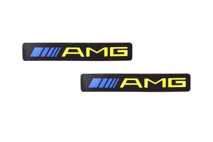Set 2 x Ornament prag auto cu iluminare LED, Mercedes Benz AMG