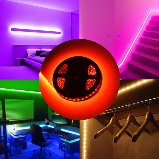 Banda LED digitala 2811, 36W, 5M, multicolor