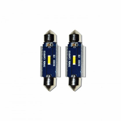 Set 2 x Bec LED 39mm sofit, cu 3 leduri CANBUS