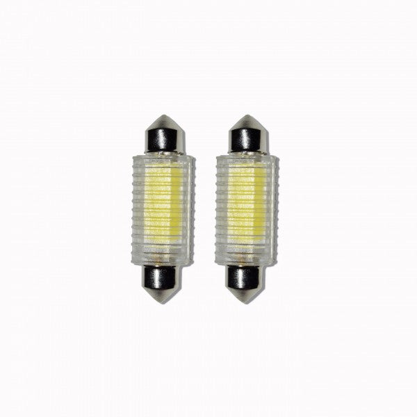 Set 2 x Bec SOFIT 2 COB , 2W cu radiator, 12LED