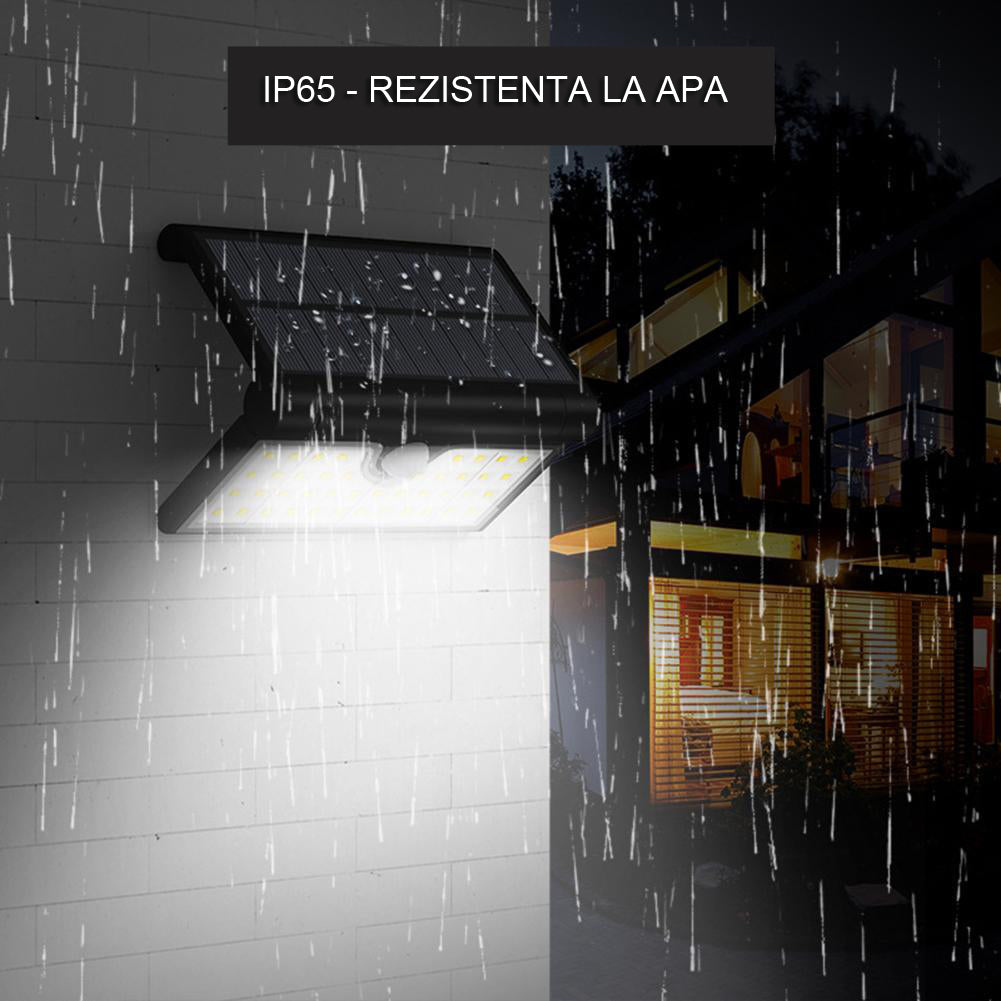 Lampa solara pliabila SH 090A, senzor miscare, 34 LED