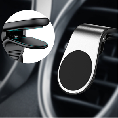 Suport auto telefon, magnetic, cu prindere pe grila de ventilatie
