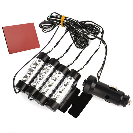 Set 4 x lumini ambientale auto LED, interior, TY780